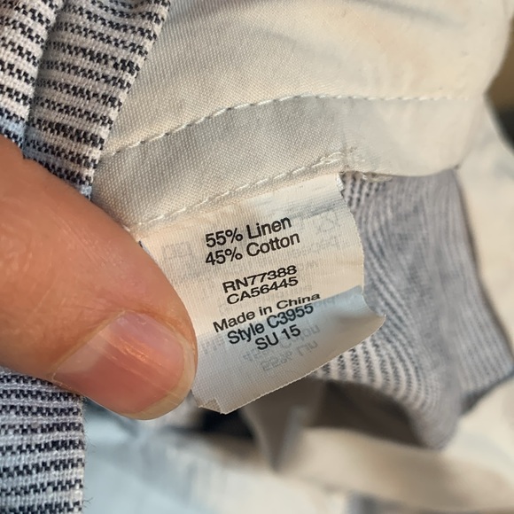 J Crew Sutton linen and cotton pants - Picture 2 of 4